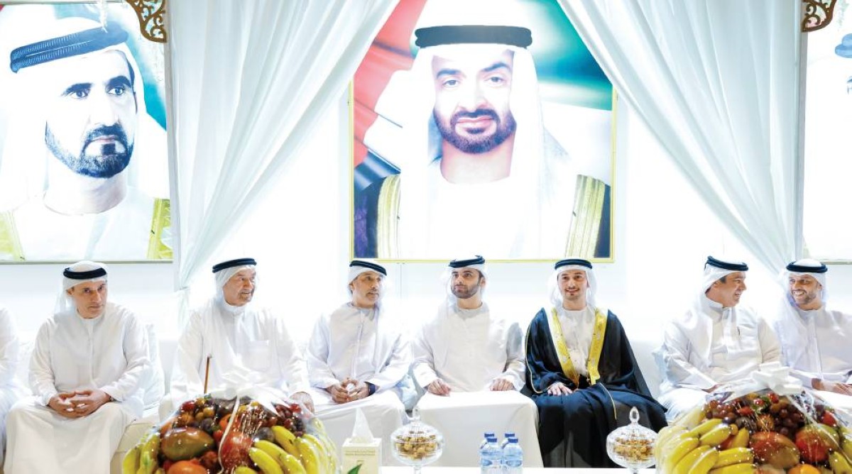 منصور بن محمد خلال حضوره حفل الاستقبال