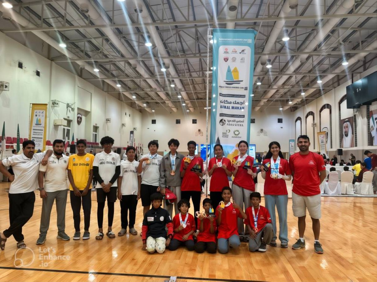 16 ميدالية لشباب «أبوظبي للإبحار الشراعي» في كأس آسيا بالحمرية