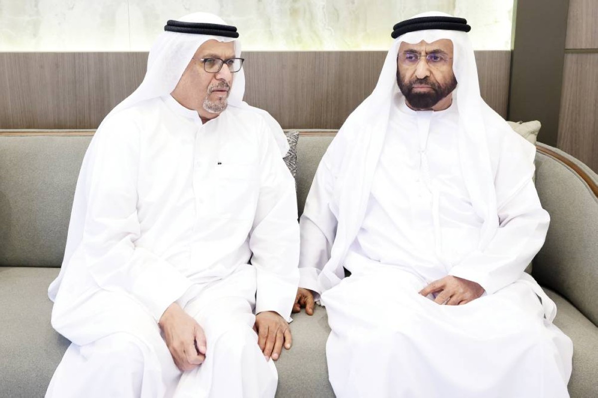 سعيد الرقباني أثناء العزاء