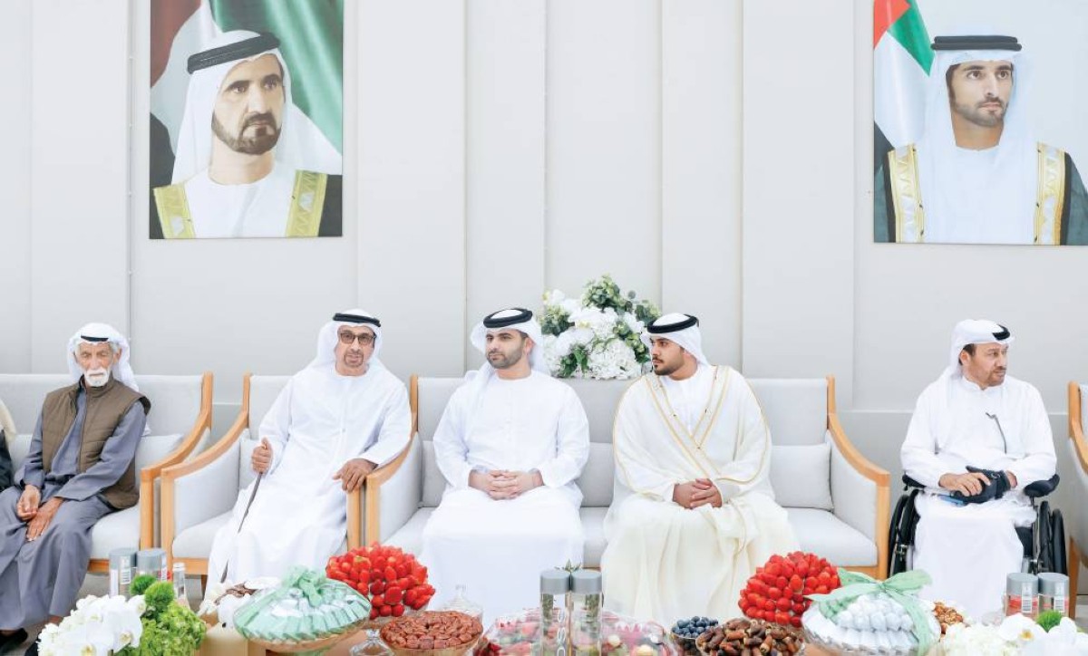  منصور بن محمد خلال حفل الاستقبال 