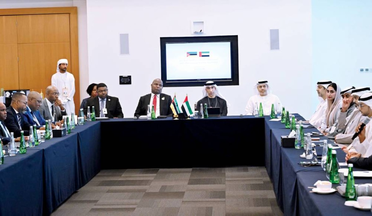 دانييل شابو وثاني الزيودي ويونس الخوري وكبار المسؤولين خلال اللقاء