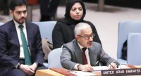 المندوب الدائم لدولة الإمارات خلال اجتماع لمجلس الأمن بشأن اليمن