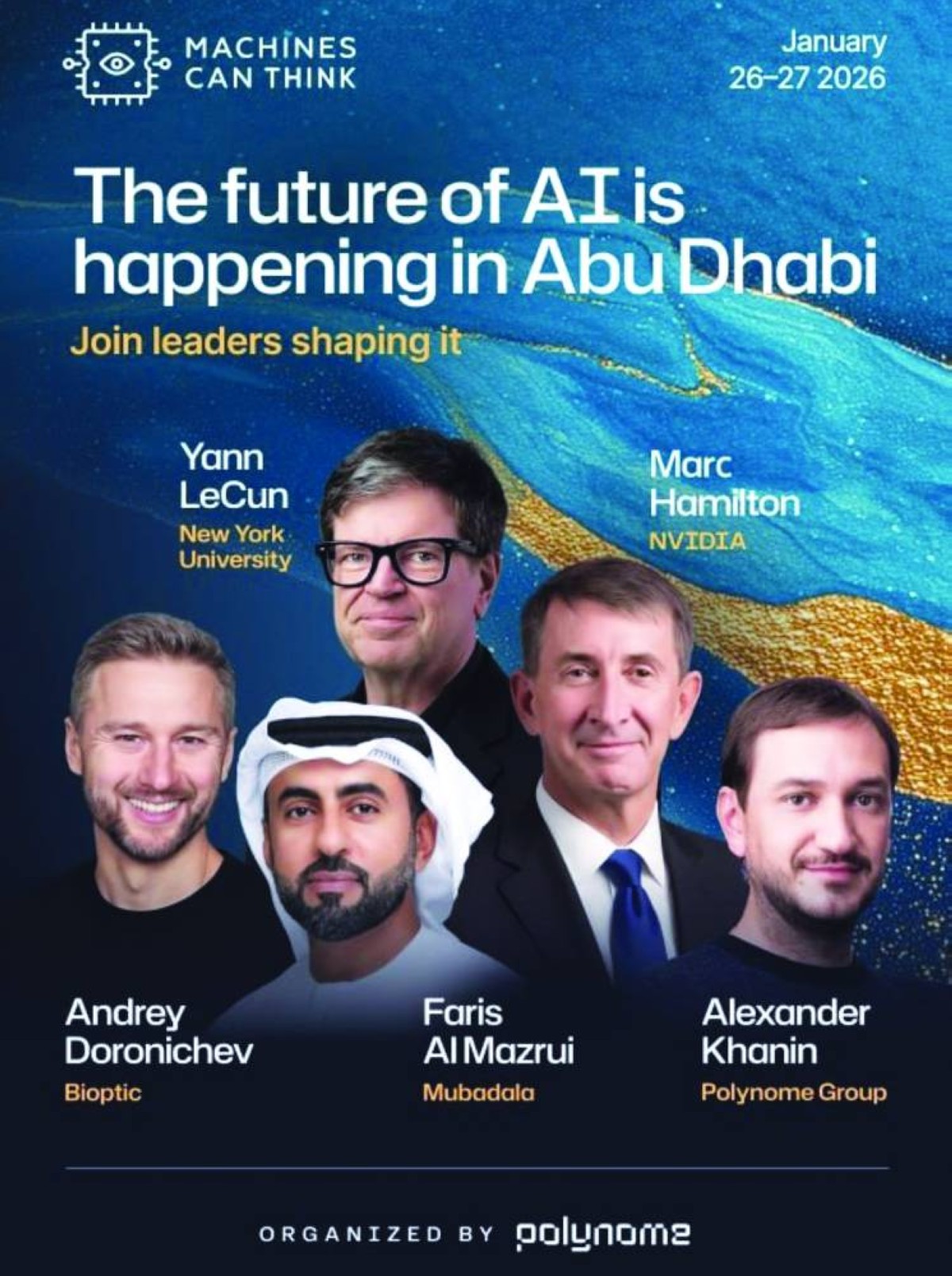 أبوظبي تستضيف مؤتمر «الآلات يمكنها أن تفكر 2026» لقيادات الذكاء الاصطناعي العالميين