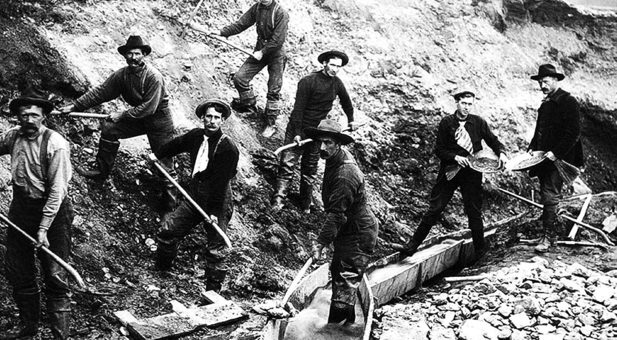 1848 اكتشاف الذهب بولاية كاليفورنيا في الولايات المتحدة الأمريكية.
