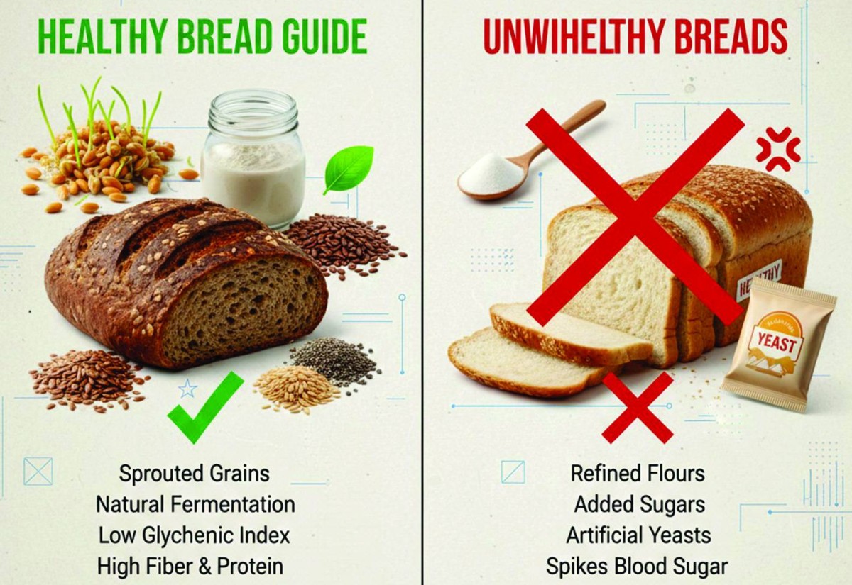 خبزك المفضل تحت المجهر.. هل تتناول غذاءً أم «سكراً متخفياً»؟