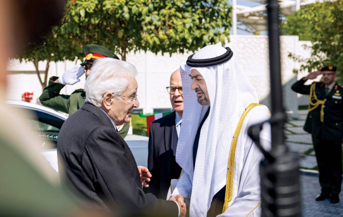 محمد بن زايد مرحباً بسيرجيو ماتاريلا