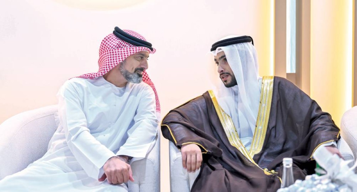 عمار النعيمي خلال حضوره أفراح المزروعي 