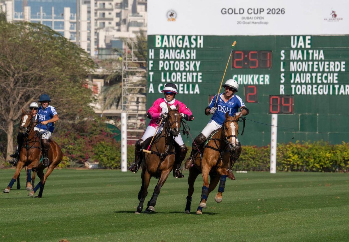 ميثاء بنت محمد تقود فريق الإمارات لفوز مثير في افتتاح كأس دبي الذهبية للبولو