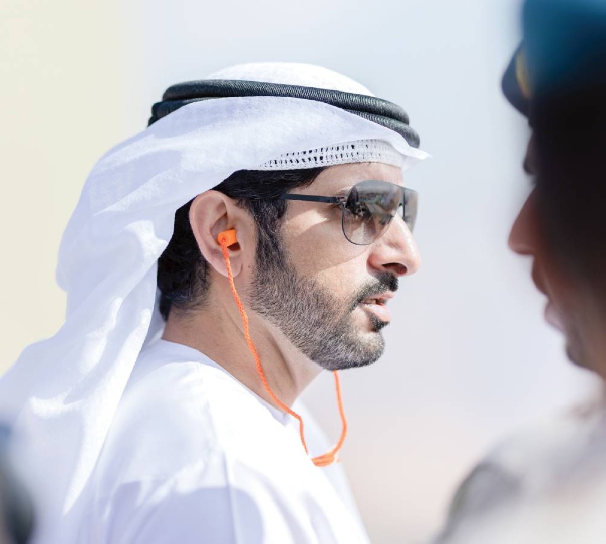  سموه خلال حضوره تمرين درع السلام 