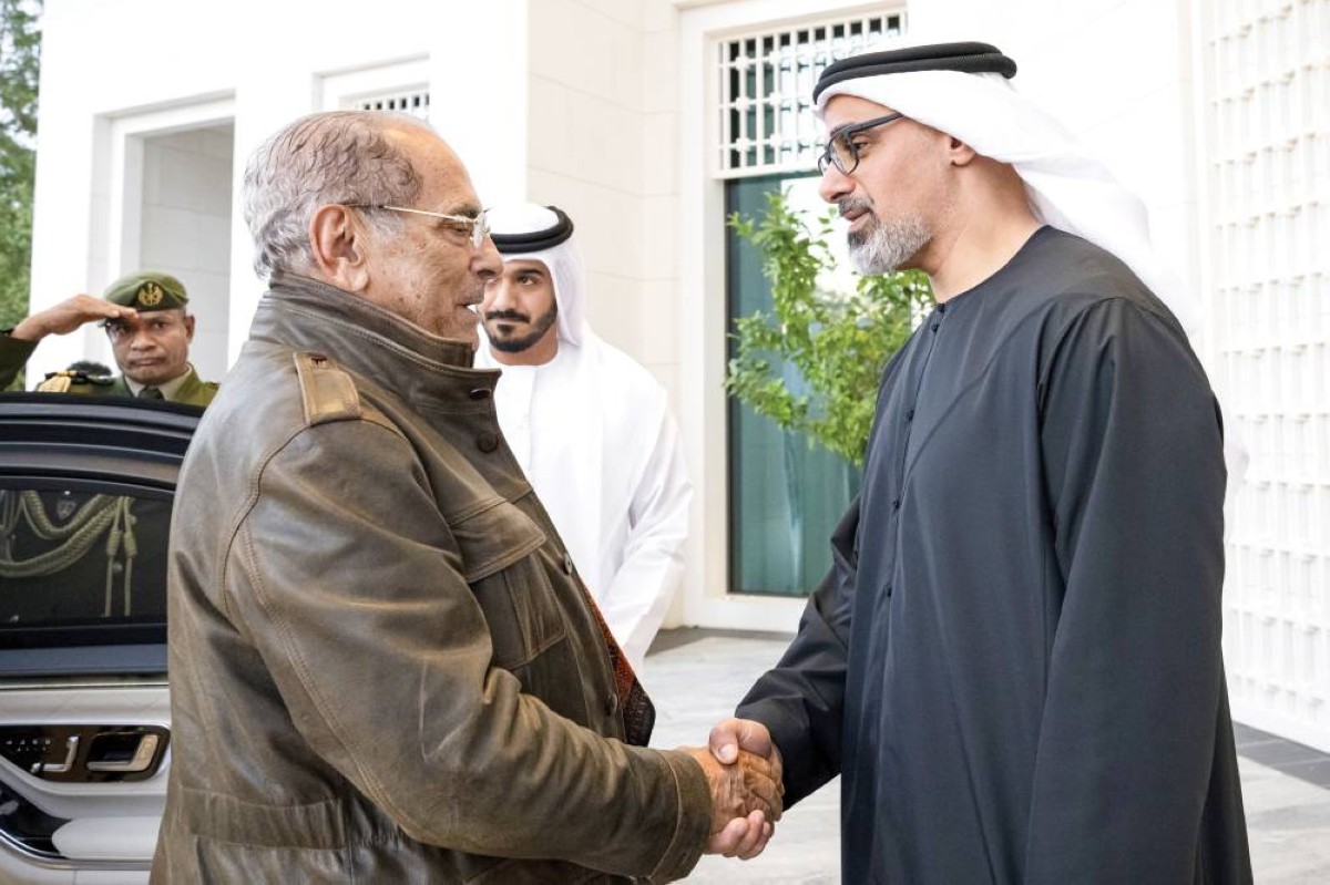  خالد بن محمد خلال استقبال خوزيه راموس هورتا 