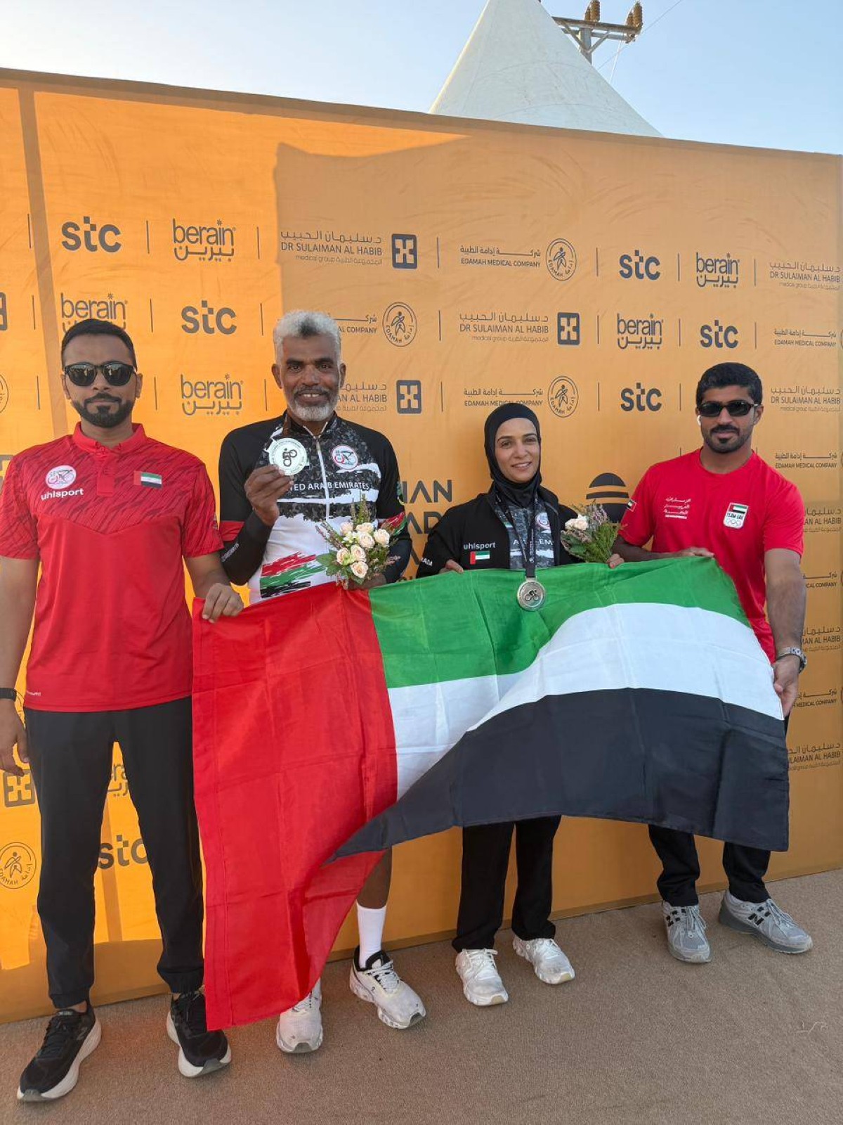 فضيتان للإمارات في سباق الفردي العام بالبطولة الآسيوية للدراجات الهوائية