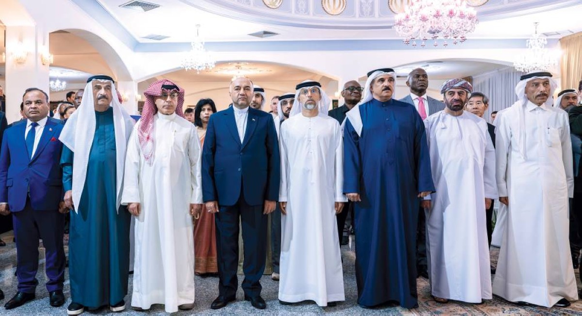 سهيل المزروعي خلال حضوره الاحتفال