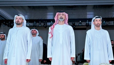 ولي عهد عجمان خلال اللقاء