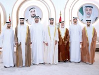 أحمد بن سعود خلال حفل الاستقبال