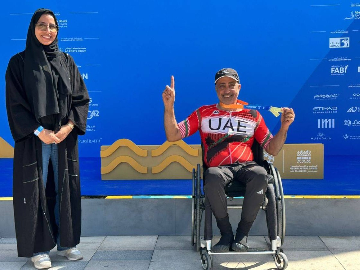 ذيبان المهيري يحصد ذهبية "الدراجات اليدوية" في "ألعاب الماسترز"