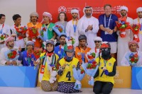 تتويج الفائزين في"سباق الهجن" بألعاب االماسترز"