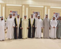 حاكم أم القيوين يحضر حفل زفاف نجلي بطي محمد الغفلي