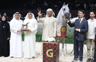 دي سراج لمربط دبي يعطر ختام «أبوظبي الدولية» بمسك الذهب.. والمهرة دي نيران تنتزع لقباً برونزياً
