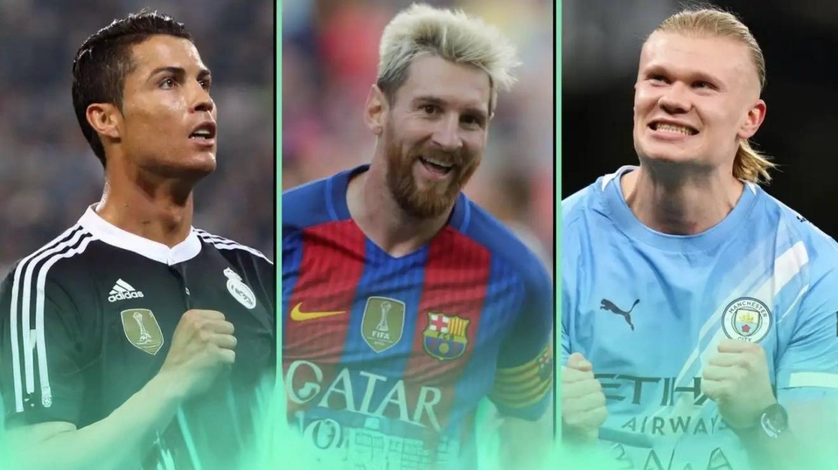 هالاند وميسي ورونالدو