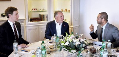 البوسعيدي خلال لقاء مع ويتكوف وكوشنر قبيل المحادثات في جنيف