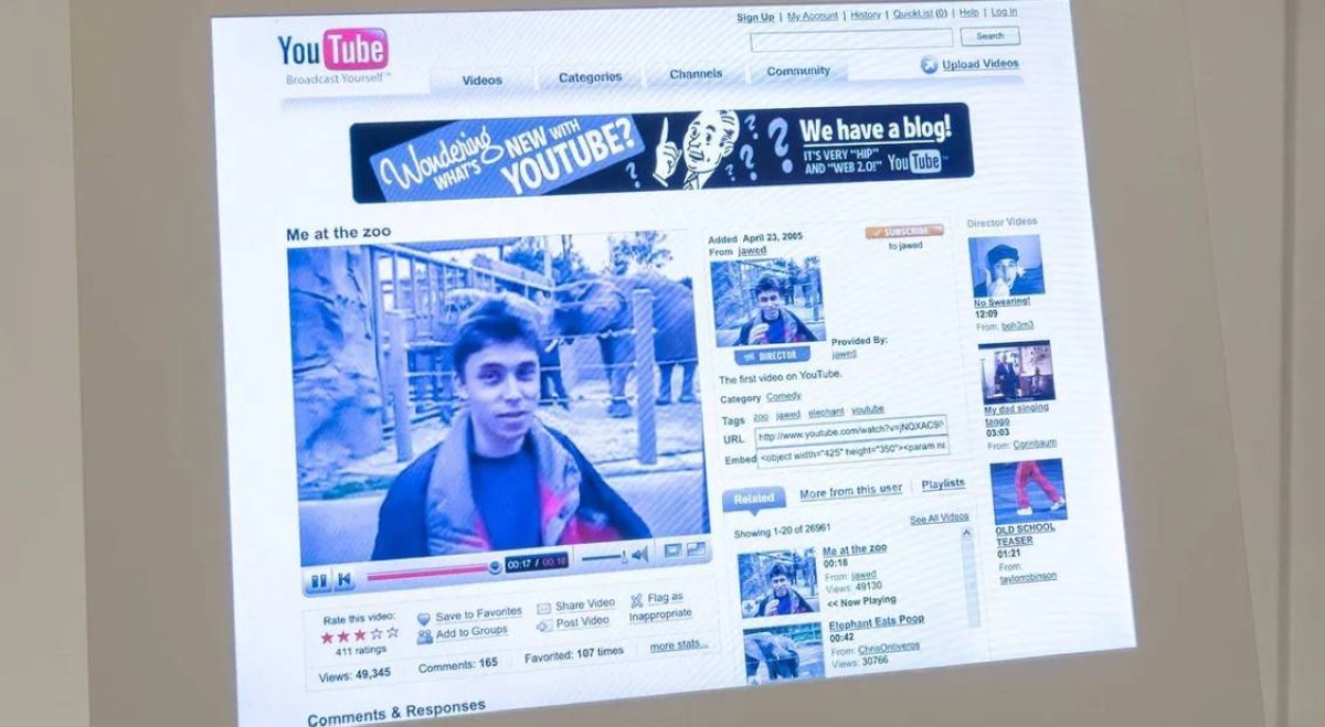 19 ثانية فقط.. هكذا بدأ العالم عصر يوتيوب