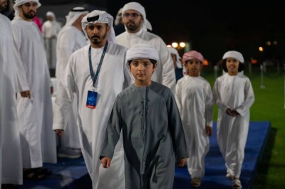 راشد بن منصور بن زايد يشهد ختام الجولة الأولى من كأس منصور بن زايد ويفتتح بطولة «البلاي ستيشن»