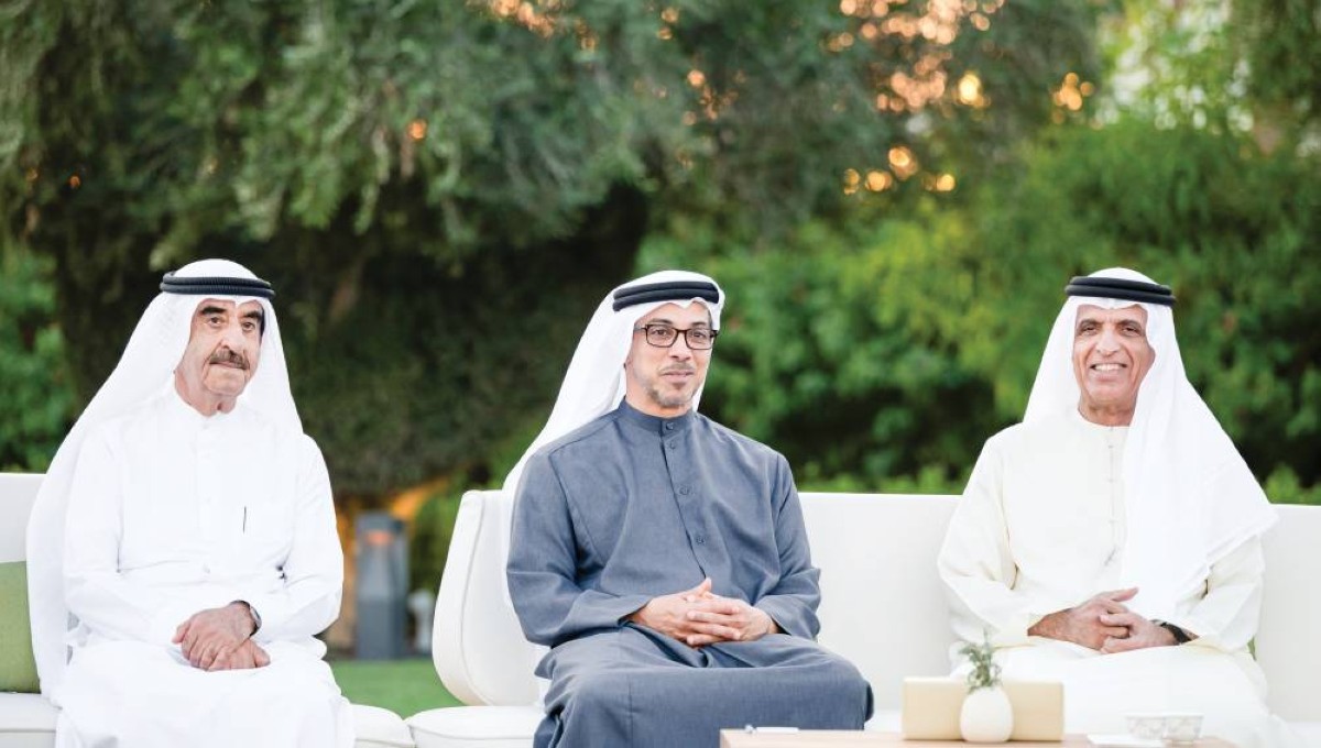  سعود المعلا وسعود بن صقر ومنصور بن زايد 