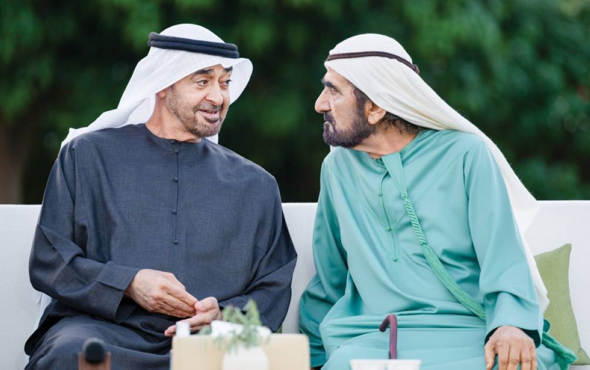  محمد بن زايد في حديث مع محمد بن راشد 