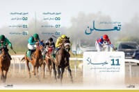 مضمار جبل علي بدبي يختتم السباق التجريبي الـ22 للخيول