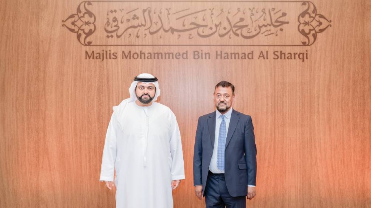 محمد الشرقي ومحمد مرشد ديفيدز عقب المحاضرة