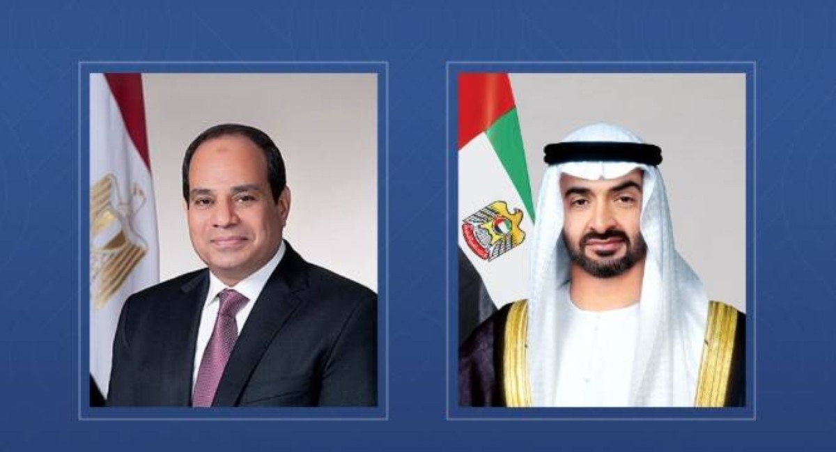 خلال اتصال مع رئيس الدولة.. الرئيس المصري يدين الاعتداءات الإيرانية على الإمارات وعدد من الدول العربية
