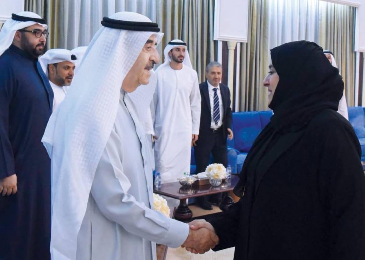 سعود المعلا وراشد بن سعود يتقبلان التهاني برمضان