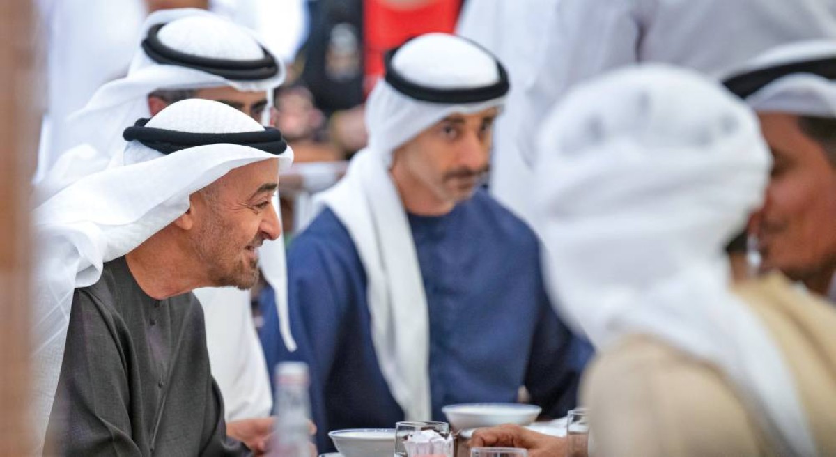  محمد بن زايد وحمدان بن محمد بن زايد 