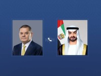 محمد بن زايد يتلقى اتصالاً هاتفياً من الدبيبة أكد خلاله تضامن ليبيا مع الإمارات إثر الاعتداءات الإيرانية على أراضيها