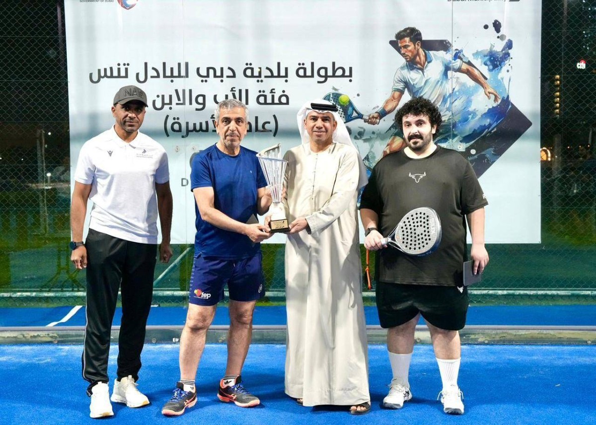 نجاح كبير لبطولة بلدية دبي للبادل