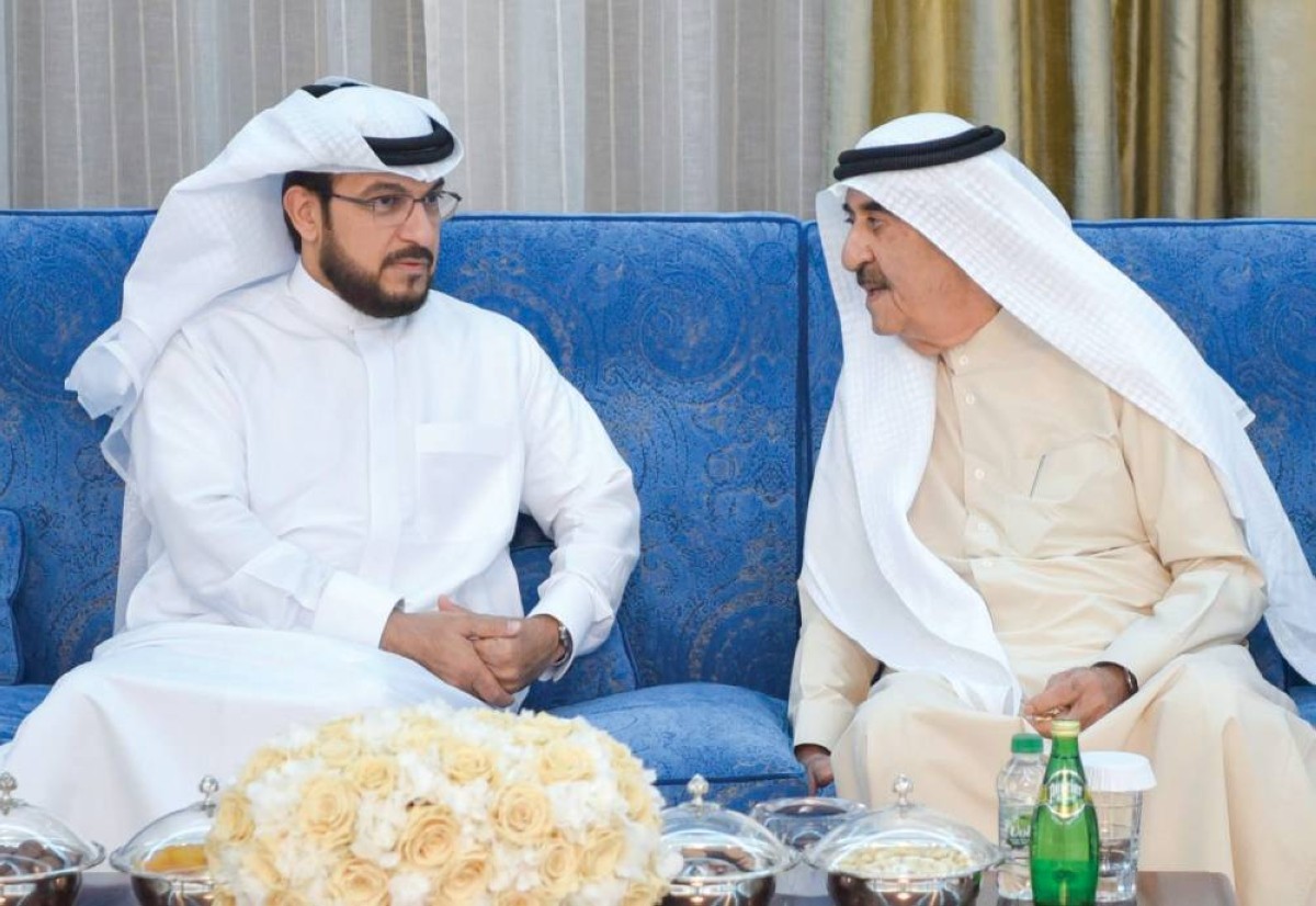 سعود المعلا خلال الاستقبال 