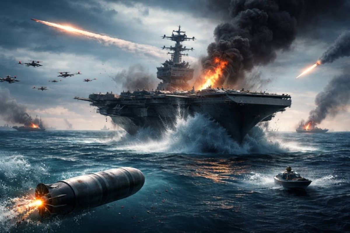 كيف يمكن تدمير أقوى حاملة طائرات في العالم؟