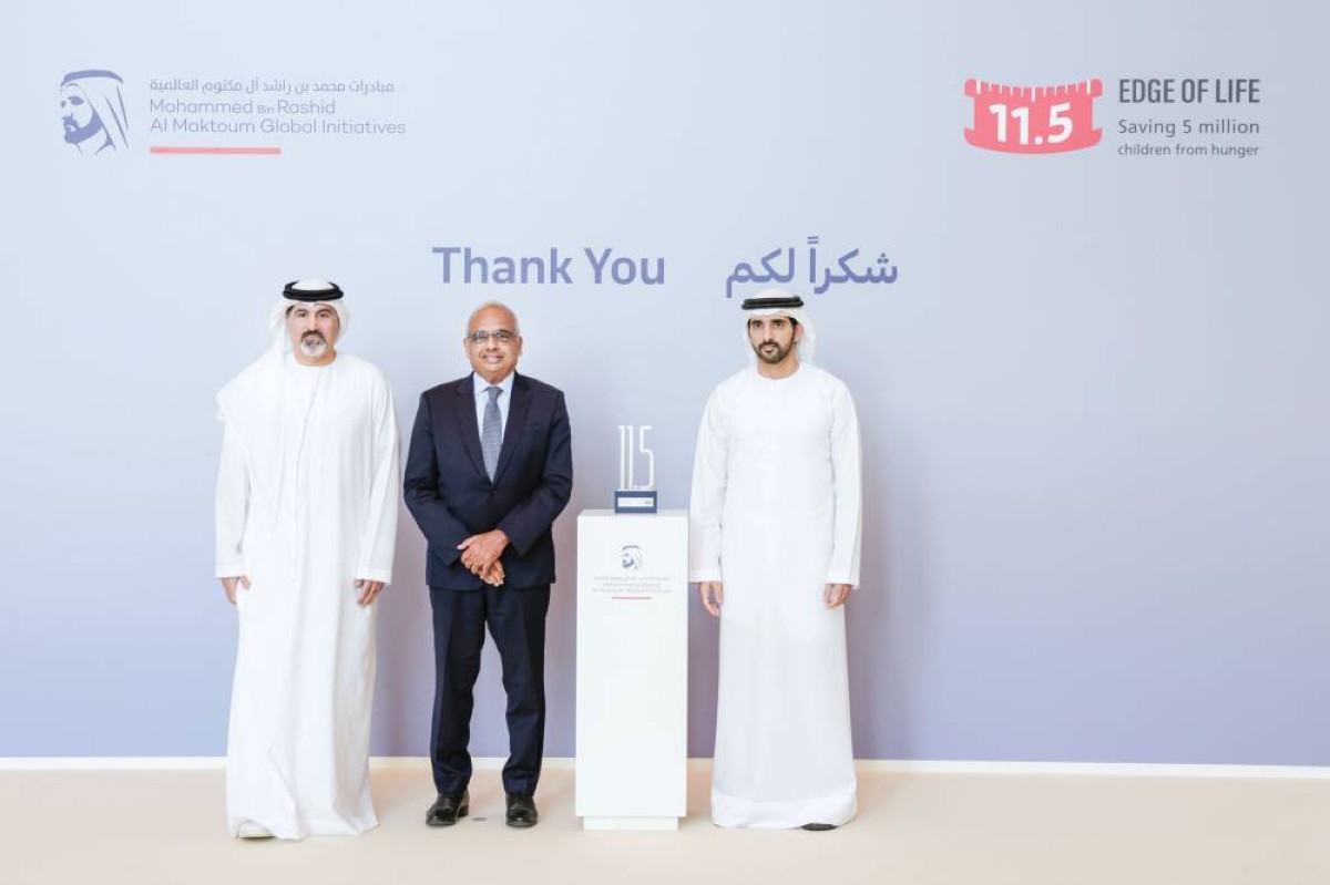  .. وخلال تكريمه راميش سيدامبي وصلاح تهلك - «سوق دبي الحرة»
