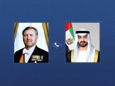 رئيس الدولة يبحث هاتفياً مع ملك هولندا تطورات المنطقة