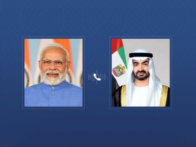 رئيس الدولة ورئيس وزراء الهند يبحثان هاتفياً تطورات الأوضاع في المنطقة