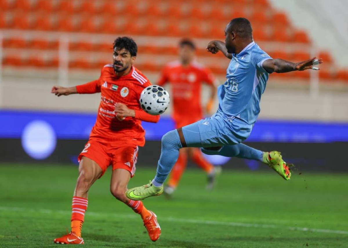 عجمان يكسب نقطة التعادل أمام بني ياس في الوقت القاتل