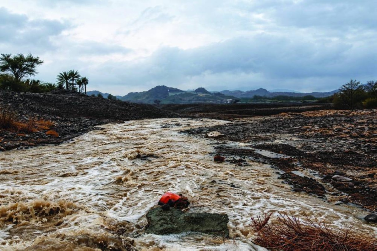 
جريان الأودية في رأس الخيمة 