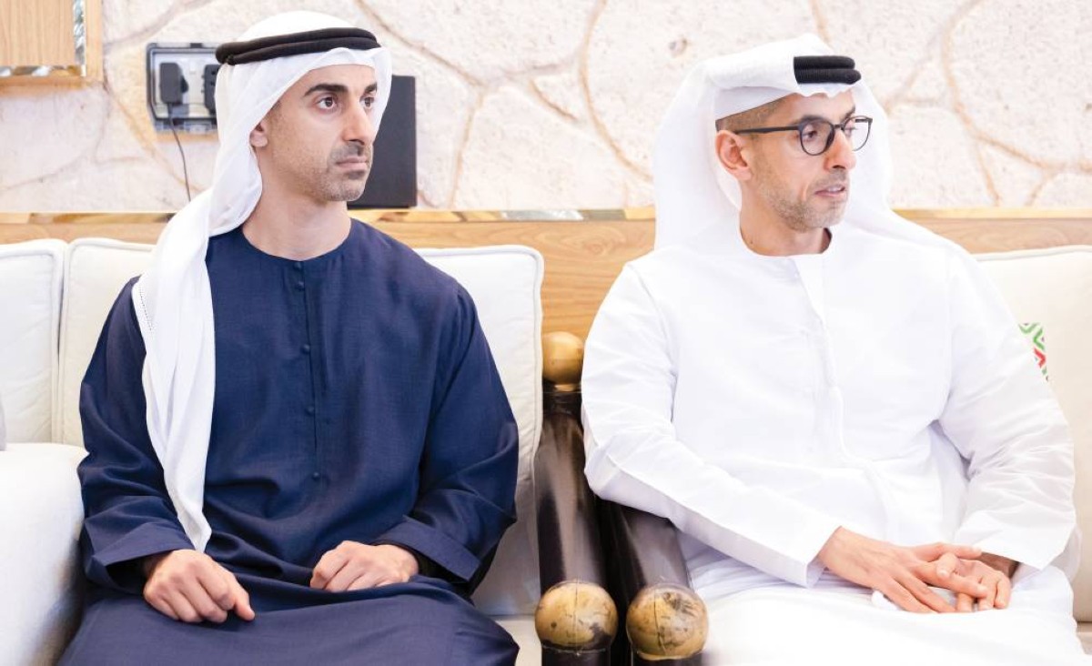  خالد بن زايد وحمدان بن محمد بن زايد 