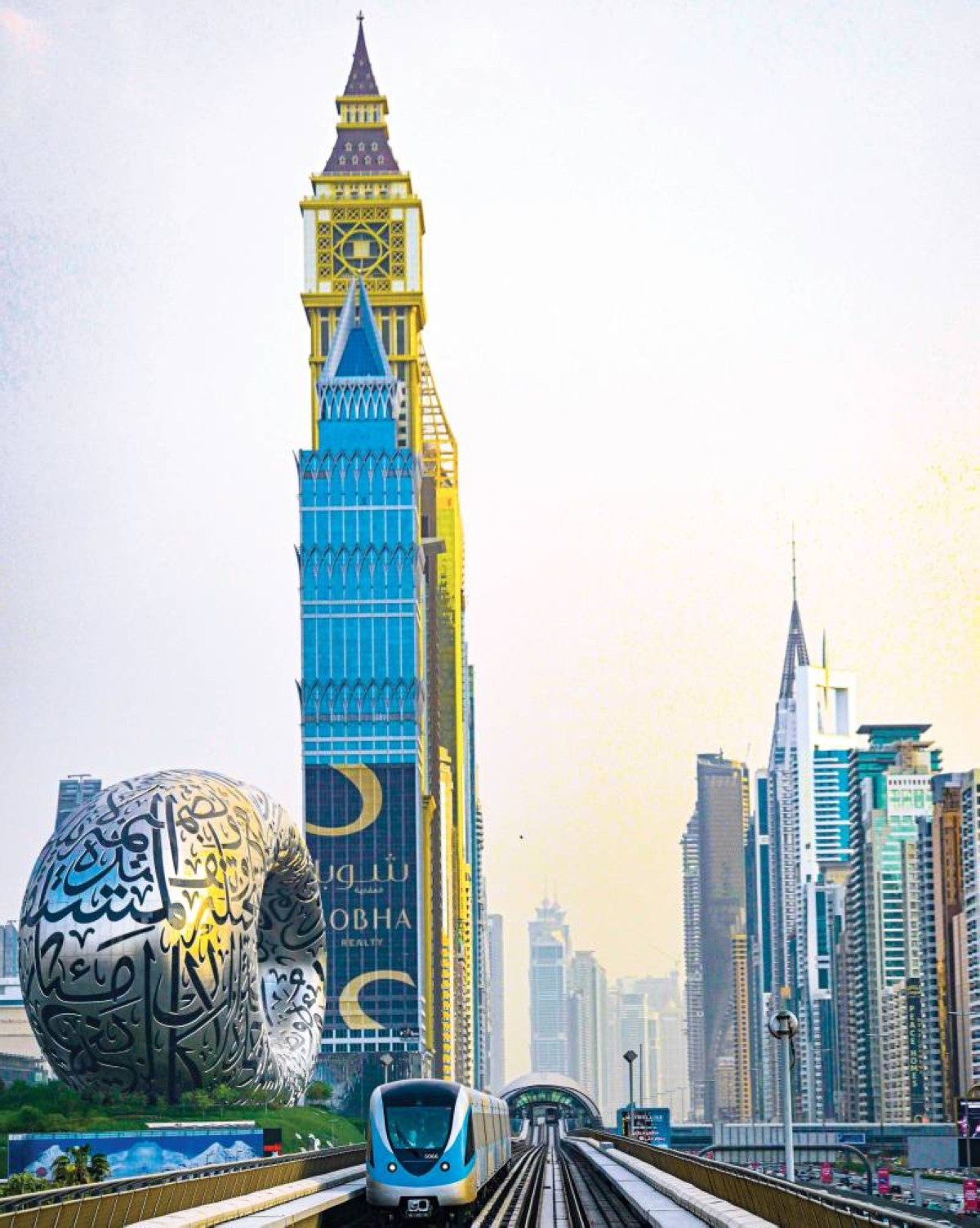 مترو دبي يعمل بكامل طاقته