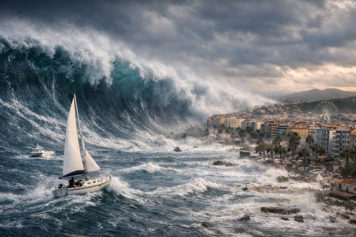 أمواج تبتلع المدن في ثوانٍ… البحر المتوسط تحت تهديد تسونامي مخيف