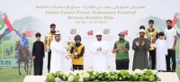 فاطمة المري بطلة كأس الإسطبلات الخاصة في مهرجان ولي عهد دبي للقدرة