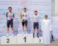 الدراج عبدالله جاسم آل علي بطلاً لسباق الدولة ضد الساعة في الشارقة