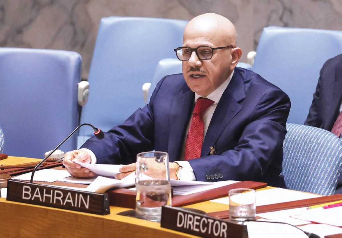 عبداللطيف الزياني خلال كلمته بمجلس الأمن