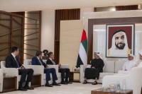 خالد بن محمد بن زايد يلتقي الرئيس التنفيذي لمؤسسة "نوبنك" للخدمات المالية والمصرفية الرقمية