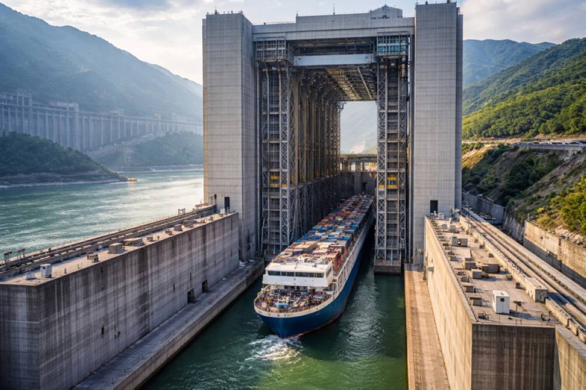 ابتلاع سفن عملاقة… تكنولوجيا صينية تدهش العالم